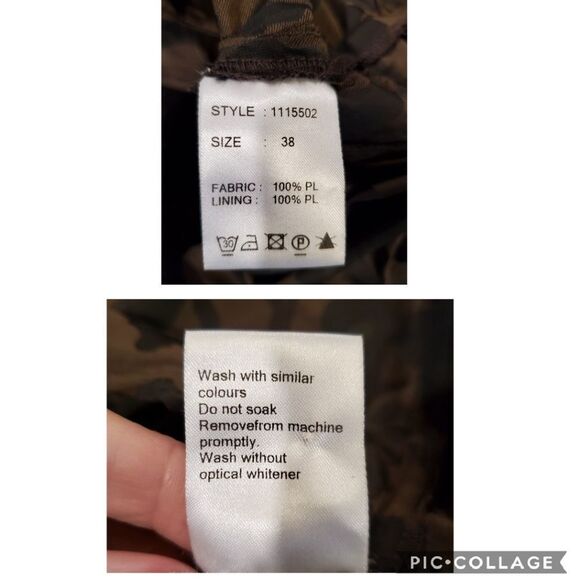 Chic Eva&Claudi button down camouflage dress - Picture 8 of 8